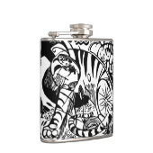 フランツ・マーク – 白黒のタイガー – 抽象芸術・アート フラスク (右)