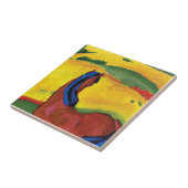 フランツ・マーク – 風景の中の絵画馬 タイル (側面)