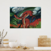 フランツ・マーク – Red Deer II 1912 Forest Animal fawn ポスター (キッチン)