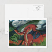 フランツ・マーク – Red Deer II 1912 Forest Animal fawn ポストカード (正面/裏面)