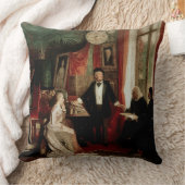 フランツ・リストおよびLisztのdaughtを持つリヒャルト・ワーグナー クッション (ブランケット)