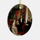 フランツ・リストおよびLisztのdaughtを持つリヒャルト・ワーグナー セラミックオーナメント (右)