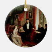 フランツ・リストおよびLisztのdaughtを持つリヒャルト・ワーグナー セラミックオーナメント (裏面)