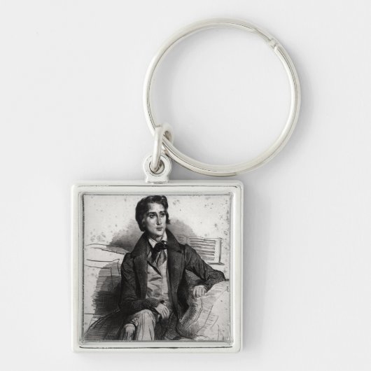 フランツ・リスト威厳があるな1832年のポートレート キーホルダー (正面)