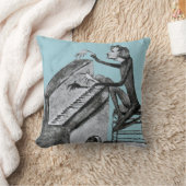 フランツ・リスト – ユニークスケッチby Maurice Sand 1837 クッション (ブランケット)