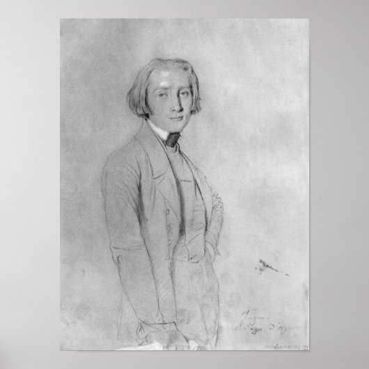 フランツ・リスト・ローマ、1839年5月29日 ポスター (正面)