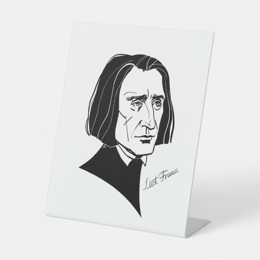 フランツ・リスト 台座サイン (正面)