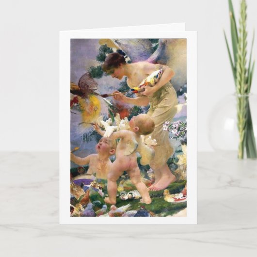 フランツDvorakの誕生日で鳥を絵を描くこと カード (正面)