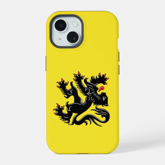 フランデレン旗 Case-Mate iPhoneケース iPhone 15ケース (裏面)