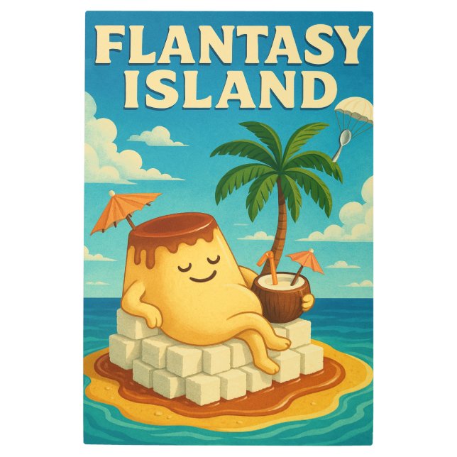 フラントシー島 メタルプリント (正面)