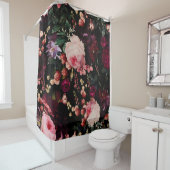 フランドルヴィンテージダークナイトロマンチシシティスガーデン シャワーカーテン (インサイチュ)