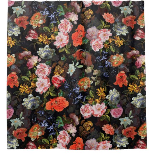 フランドルヴィンテージダークナイトロマンチシズム シャワーカーテン (正面)