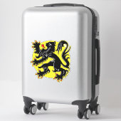 フランドル国旗 シール (スーツケース)