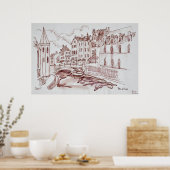 フランドル建築 |ゲント（ベルギー） ポスター (キッチン)