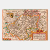 フランドル県の地図(1609年) ラッピングペーパーシート (正面2)