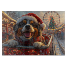 フランドル・ブーヴィエの犬のジェットコースター クリスマス カッティングボード