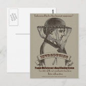 フランニー・マクファーターソンの鼻閉めシステム ポストカード (正面/裏面)