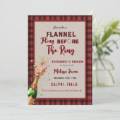 フランネルとファイズウィンターレッド&ブラックバチェロレッテ 招待状 (スタンド正面)