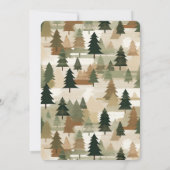 フランネルとファイズバチェロレッテ素朴ウッズ 招待状 (裏面)