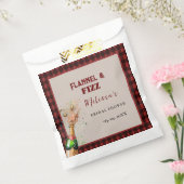 フランネルとフィズの冬の赤と黒のウェディングシャワー フェイバーバッグ (封をした状態)