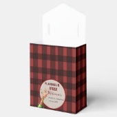 フランネルとフィズの冬の赤と黒のブライダルシャワー フェイバーボックス (オープン)