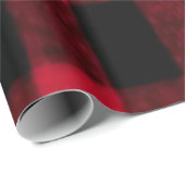 フランネルのバッファローの格子縞の赤い樵の質 ラッピングペーパー (ロールコーナー)