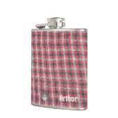 フランネルの格子縞シャツ フラスク (左)