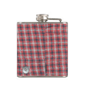 フランネルの格子縞シャツ フラスク (裏面)