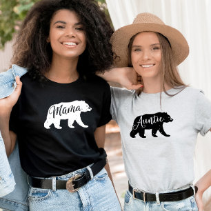 フランネルアドベンチャーママベアベビーシャワー Tシャツ