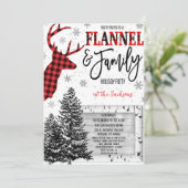 フランネルアンドファミリーホリデーパーティー招待状 招待状 (スタンド正面)