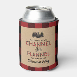 フランネルクリスマスパーティーの缶クーラー 缶クーラー