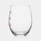 フランネルズパンプキンス焚き火 ステムなしワイングラス (左)