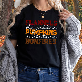 フランネルズパンプキンズハイライドボフラワーズ秋Tシャツ Tシャツ