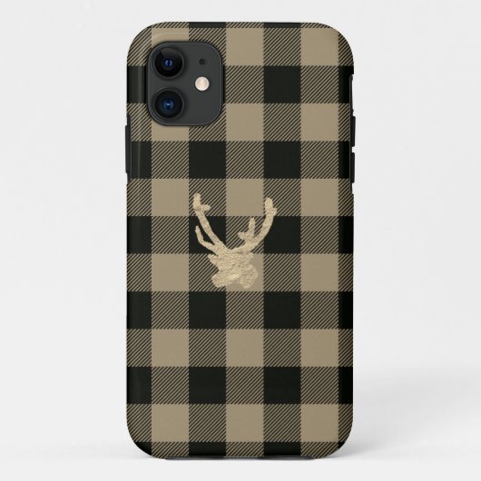 フランネルトナカイiPhoneケース Case-Mate iPhoneケース (裏面)