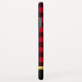 フランネルバッファロープレイドレッドランバージャックテクスチャ Case-Mate iPhoneケース (裏面/右)