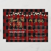 フランネルファーアンドファイズパーティの招待状 招待状 (正面/裏面)