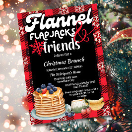 フランネルフラップジャックと仲間のクリスマスブランチ 招待状