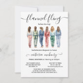 フランネルリングや輪バチェロレッテ 招待状 (正面)