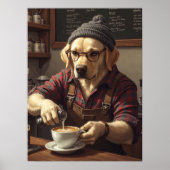 フランネル研究室の日々の仕事が始まる ポスター (正面)