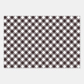 フランネル素朴クリスマスツリー ラッピングペーパーシート (正面)