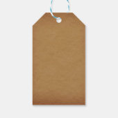 フランネル素朴バック |休日 ギフトタグ (裏面)