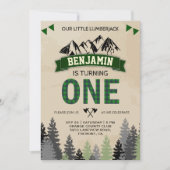 フランネル素朴ルンバージャック第1回生誕祭パーティー 招待状 (正面)