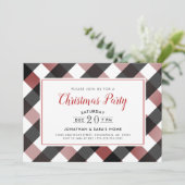 フランネル縁どクリスマスパーティー 招待状 (スタンド正面)