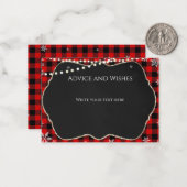 フランネル クリスマス グリーティング カード (正面/裏面インサイチュ)