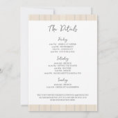 フランネル&ファイズウィンターシックバチェロレッテウィークエンド 招待状 (裏面)