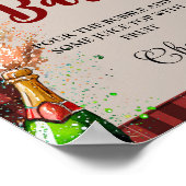 フランネル&ファイズウィンターバチェロレッテミモザバーサイン ポスター (角)