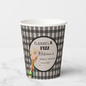 フランネル&ファイズウィンターブラック&ホワイトブライダルシャワー 紙コップ (裏面)