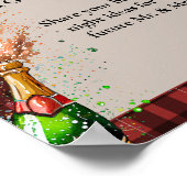 フランネル&ファイズワインブライダルシャワー日付アイディア記号 ポスター (角)