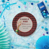 フランネル&ファイズ冬の赤と黒ブライダルシャワー ペーパープレート (パーティー)