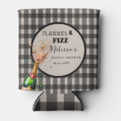 フランネル&フィズの冬のブラック&ホワイト ブライダルシャワー 缶クーラー (正面)